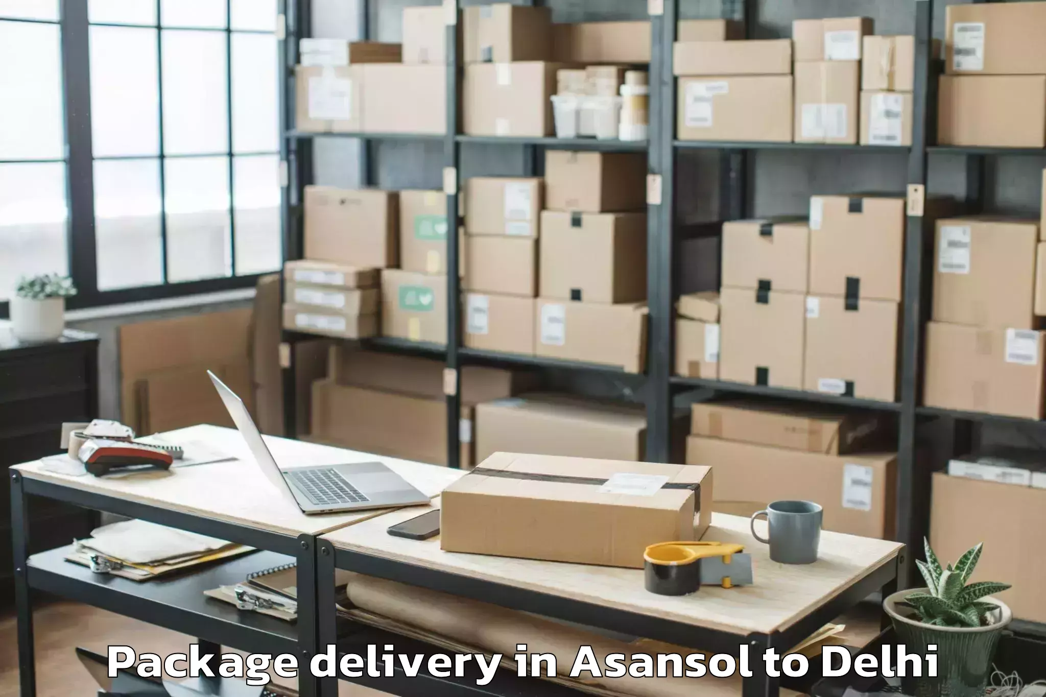 Top Asansol to Rajouri Garden Package Delivery Available